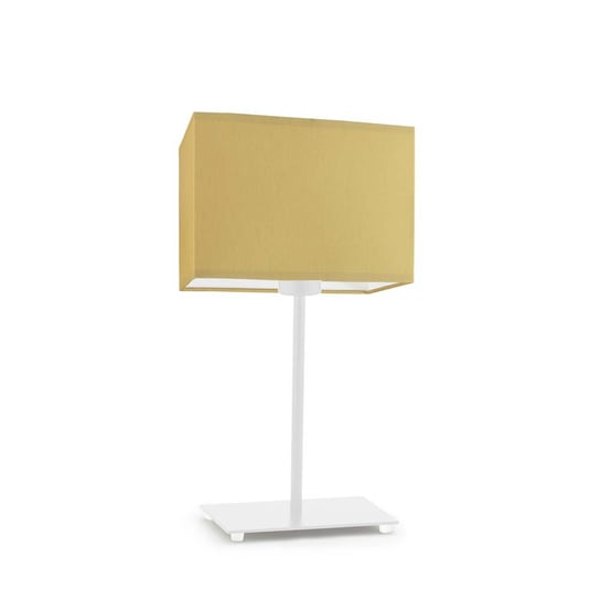 Lampka nocna LYSNE Amalfi, 60 W, E27, musztardowa/biała, 40x20 cm LYSNE