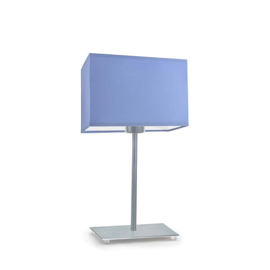 Lampka nocna LYSNE Amalfi, 60 W, E27, niebieska/srebrna, 40x20 cm LYSNE