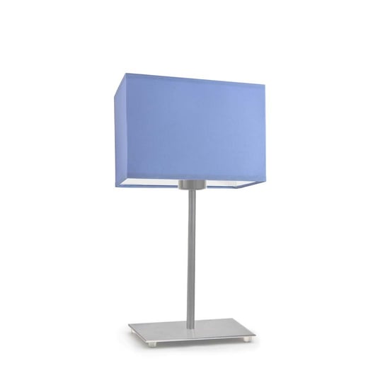 Lampka nocna LYSNE Amalfi, 60 W, E27, niebieska/stalowa, 40x20 cm LYSNE