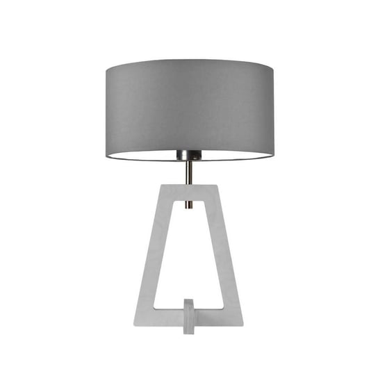 Lampka nocna LYSNE Clio, szara (stalowy), biała, E27, 47x30 cm LYSNE