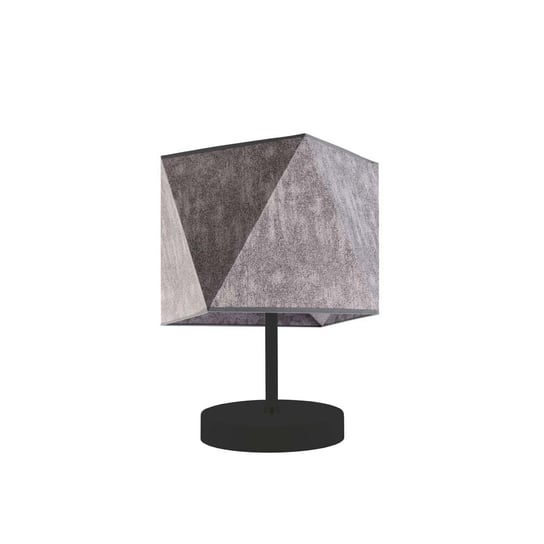 Lampka nocna LYSNE Pasadena, 60 W, E27, beton/czarna, 30x23 cm LYSNE