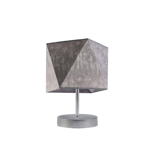 Lampka nocna LYSNE Pasadena, 60 W, E27, beton/srebrna, 30x23 cm LYSNE