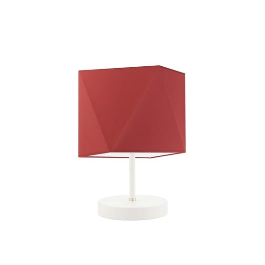 Lampka nocna LYSNE Pasadena, 60 W, E27, czerwona/biała, 30x23 cm LYSNE