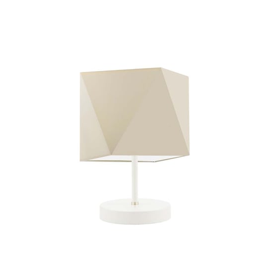 Lampka nocna LYSNE Pasadena, 60 W, E27, ecru/biała, 30x23 cm LYSNE