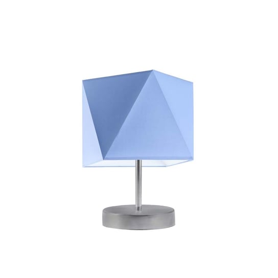 Lampka nocna LYSNE Pasadena, 60 W, E27, niebieska/srebrna, 30x23 cm LYSNE