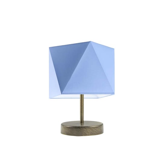 Lampka nocna LYSNE Pasadena, 60 W, E27, niebieska/złota, 30x23 cm LYSNE