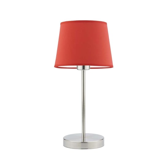Lampka nocna LYSNE Siena, 60 W, E27, czerwona/stalowa, 41,5x19,5 cm LYSNE