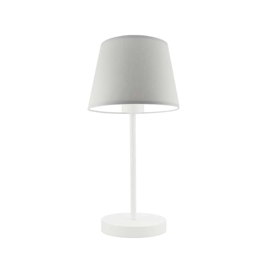 Lampka nocna LYSNE Siena, 60 W, E27, jasnoszara/biała, 41,5x19,5 cm LYSNE