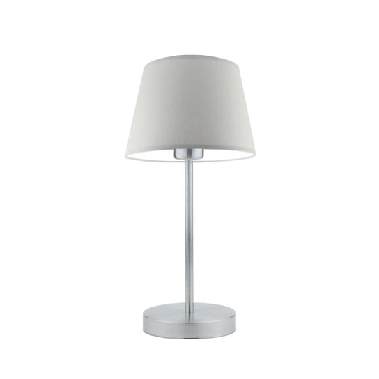 Lampka nocna LYSNE Siena, 60 W, E27, jasnoszara/srebrna, 41,5x19,5 cm LYSNE