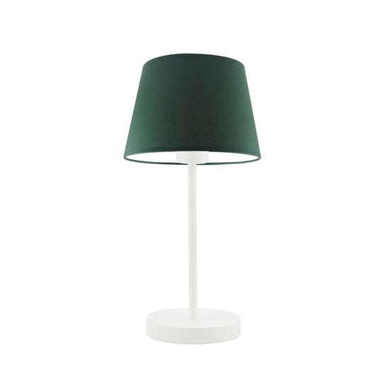Lampka nocna LYSNE Siena, 60 W, E27, zieleń butelkowa/biała, 41,5x19,5 cm LYSNE