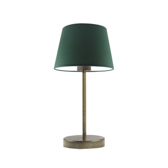 Lampka nocna LYSNE Siena, 60 W, E27, zieleń butelkowa/złota, 41,5x19,5 cm LYSNE