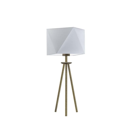 Lampka nocna LYSNE Soveto, 60 W, E27, jasnoszara/złota, 50x23 cm LYSNE
