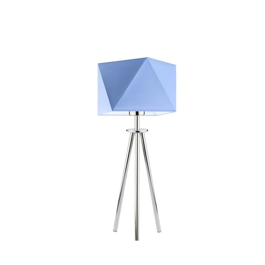 Lampka nocna LYSNE Soveto, 60 W, E27, niebieska/chrom, 50x23 cm LYSNE