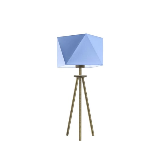 Lampka nocna LYSNE Soveto, 60 W, E27, niebieska/złota, 50x23 cm LYSNE