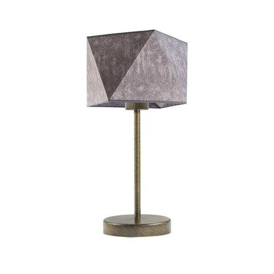 Lampka nocna LYSNE Wuhu, 60 W, E27, beton/złota, 43x23 cm LYSNE