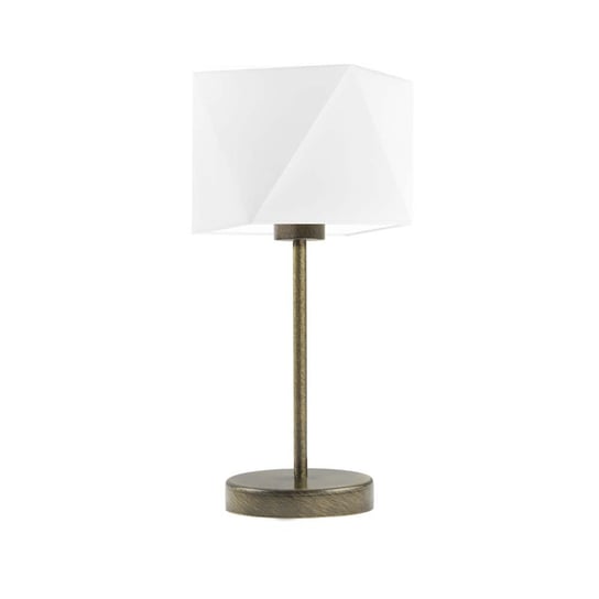 Lampka nocna LYSNE Wuhu, 60 W, E27, biała/złota, 43x23 cm LYSNE