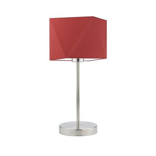 Lampka nocna LYSNE Wuhu, 60 W, E27, czerwona/stalowa, 43x23 cm LYSNE