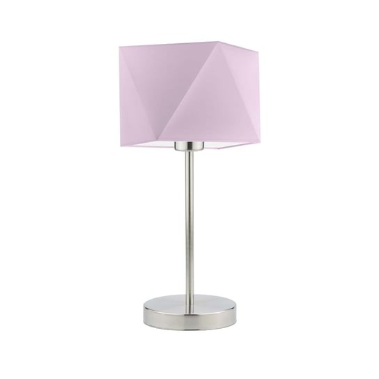 Lampka nocna LYSNE Wuhu, 60 W, E27, jasnofioletowa/stalowa, 43x23 cm LYSNE