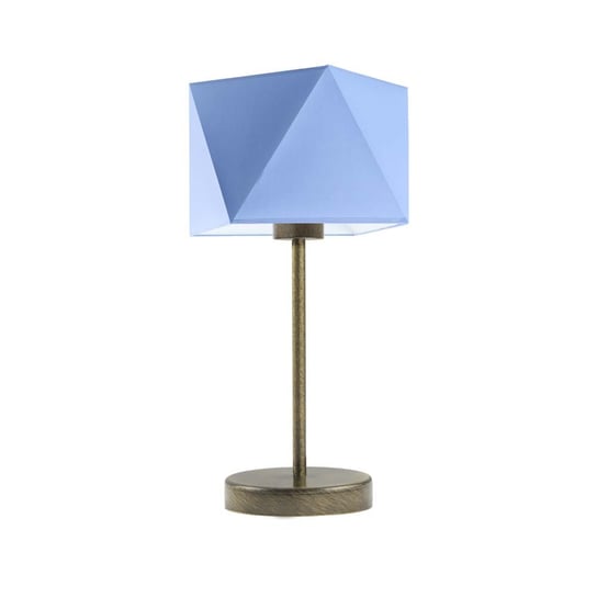 Lampka nocna LYSNE Wuhu, 60 W, E27, niebieska/złota, 43x23 cm LYSNE