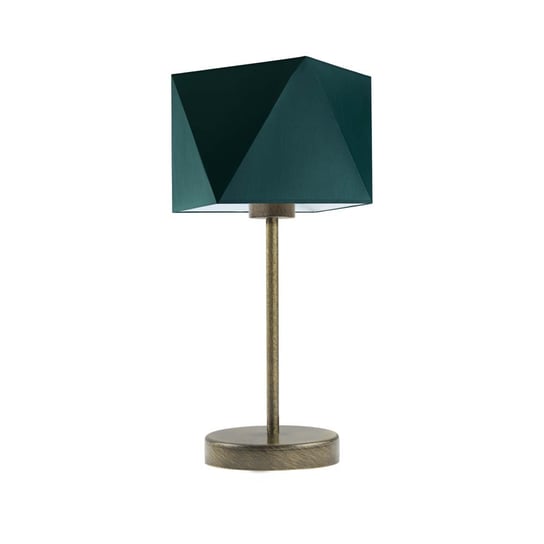 Lampka nocna LYSNE Wuhu, 60 W, E27, zieleń butelkowa/złota, 43x23 cm LYSNE