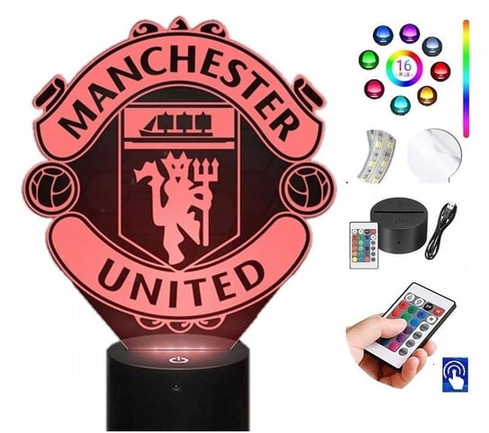 Lampka Nocna Manchester United LED RGB PLEXIDO Plexido