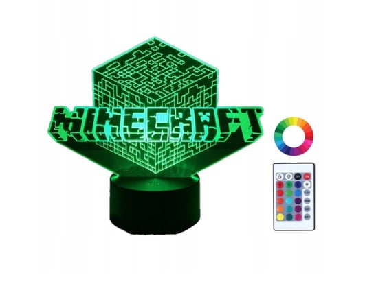 Lampka Nocna Minecraft Gra 3D Led Imię Grawer Plexido