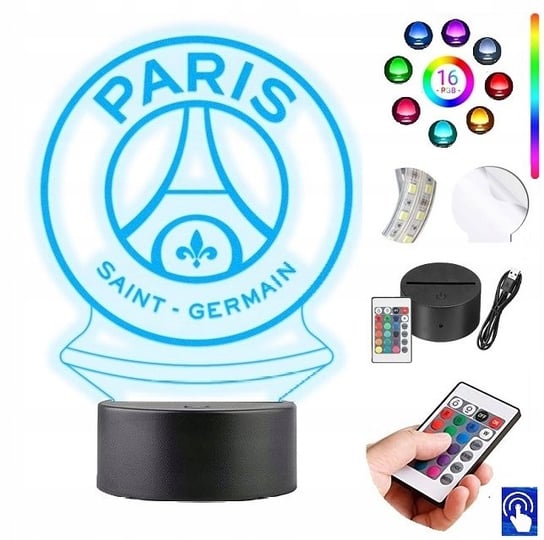 Lampka Nocna Paris Saint-Germain PSG LED PLEXIDO Plexido