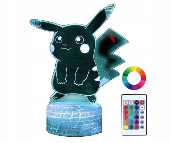 Lampka Nocna Pikachu Pokemon Go 3D Led Inna marka