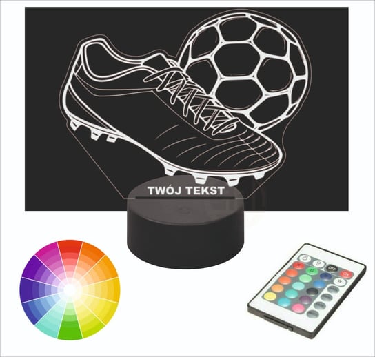 Lampka nocna piłka nożna BUT  na biurko 3D Inna marka