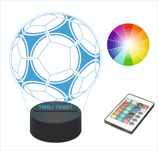Lampka nocna piłka nożna PREZENT na biurko 3D Inna marka