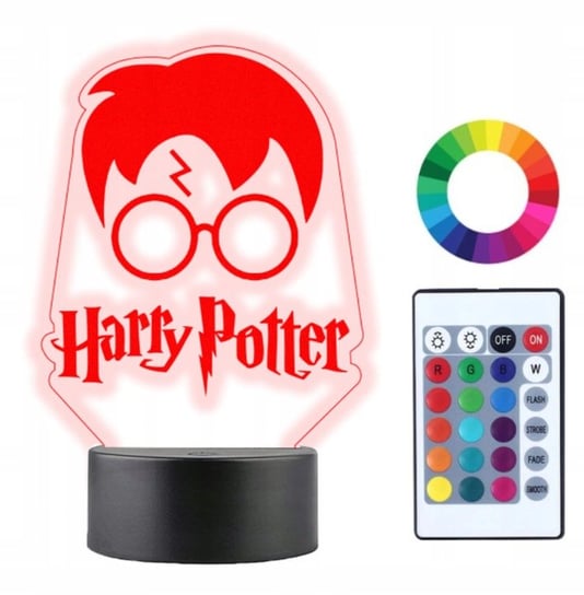 Lampka Nocna Prezent Harry Potter 3D Led Imię Plexido