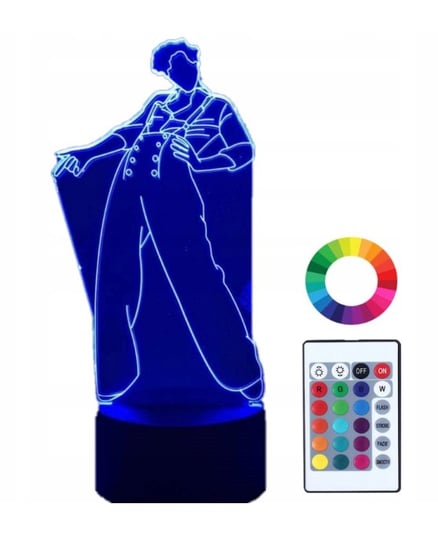 Lampka Nocna Prezent Harry Styles 3D Led Imię Plexido