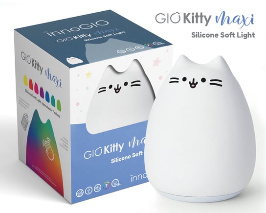 Lampka nocna silikonowa INNOGIO GIOkitty Maxi Innogio