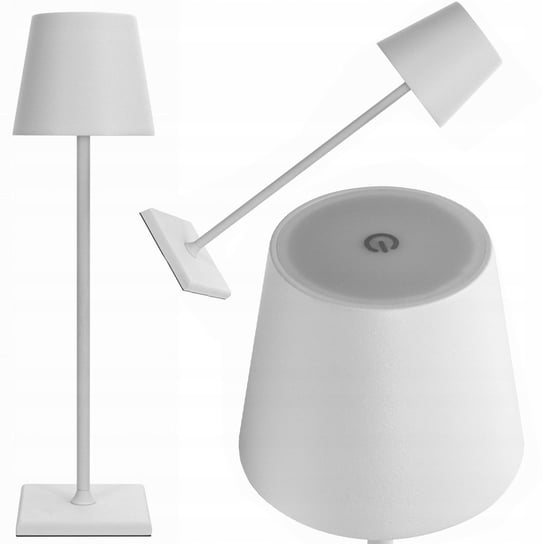 Lampka nocna stołowa dotykowa lampa 3 stopniowa wysoka bezprzewodowa usb VERK GROUP