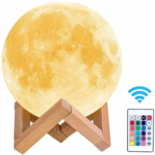 Lampka nocna Świecący Księżyc 3D Średnica 16 cm Frahs