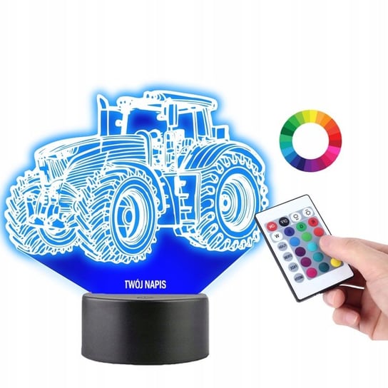 Lampka Nocna Traktor Farma Ciągnik 3D Led PLEXIDO Plexido