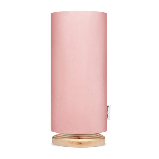 Lampka Nocna Velvet Różowy Drewno Białe Lamps & Company