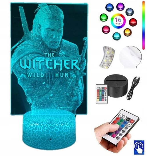 Lampka Nocna Wiedźmin Geralt Z Rivii Led Plexido Plexido