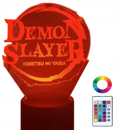 Lampka Nocna Z Imieniem 3D Led Demon Slayer Grawer Plexido