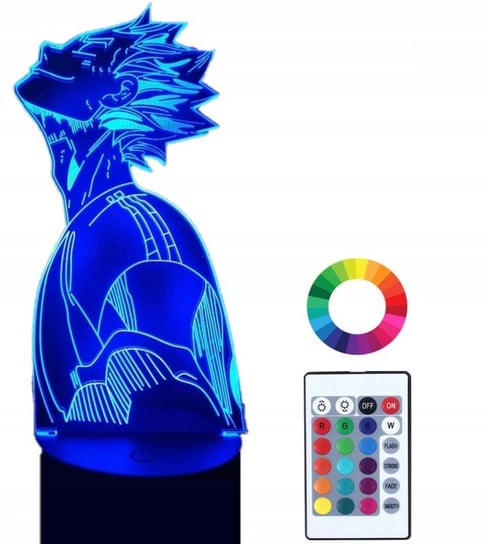 Lampka Nocna Z Imieniem 3D Led Grawer Anime Haikyu Plexido