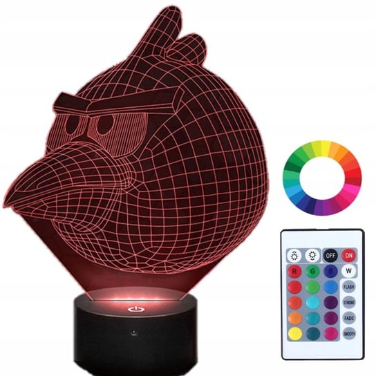 Lampka Nocna Z Imieniem Bajka Angry Birds 3D Led Plexido