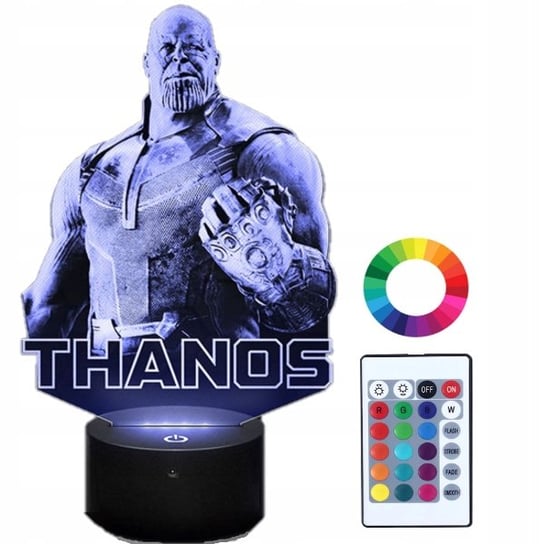 Lampka Nocna Z Imieniem Thanos Marvel Led Grawer Plexido