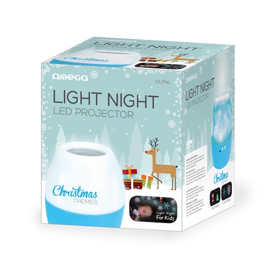 Lampka nocna z projektorem obrazów dla dzieci OMEGA Night Light OMEGA