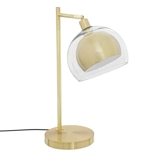 Lampka nocna złota glamour, metal i szkło, 48 cm Inna marka