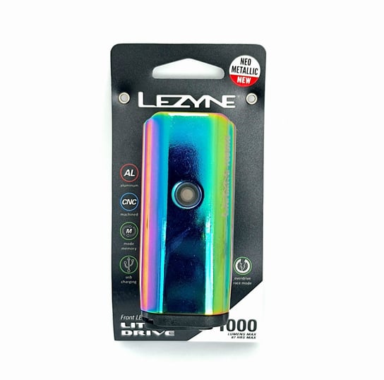 Lampka przednia LEZYNE LED LITE DRIVE 1000XL 1000 lumenów usb neo metallic (NEW  ) Lezyne