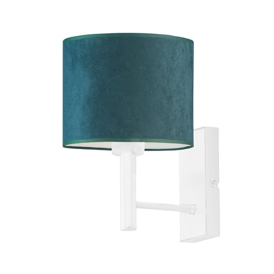 Lampka ścienna do sypialni TEGU VELUR, kinkiet E27, 60W, zieleń butelkowa LYSNE