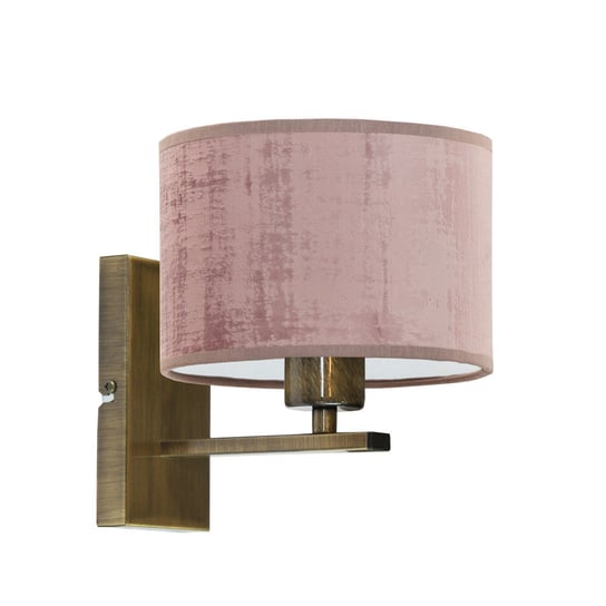 Lampka ścienna w stylu glamour ELVORA VELUR, różowy LYSNE