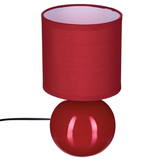 Lampka stojąca ATMOSPHERA Pastel Scandi , czerwony, 25x13 cm Atmosphera