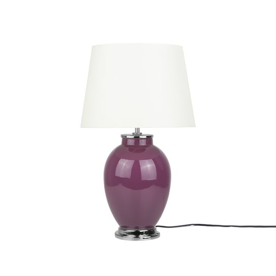 Lampka stołowa  BELIANI Brenta, E27, fioletowa, 45 cm Beliani
