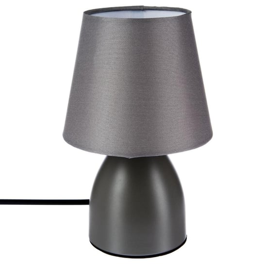 Lampka stołowa CHEVET, metalowa, 19 cm, szary Atmosphera